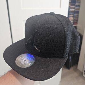 Black Jordan Snapback Cap with Logo